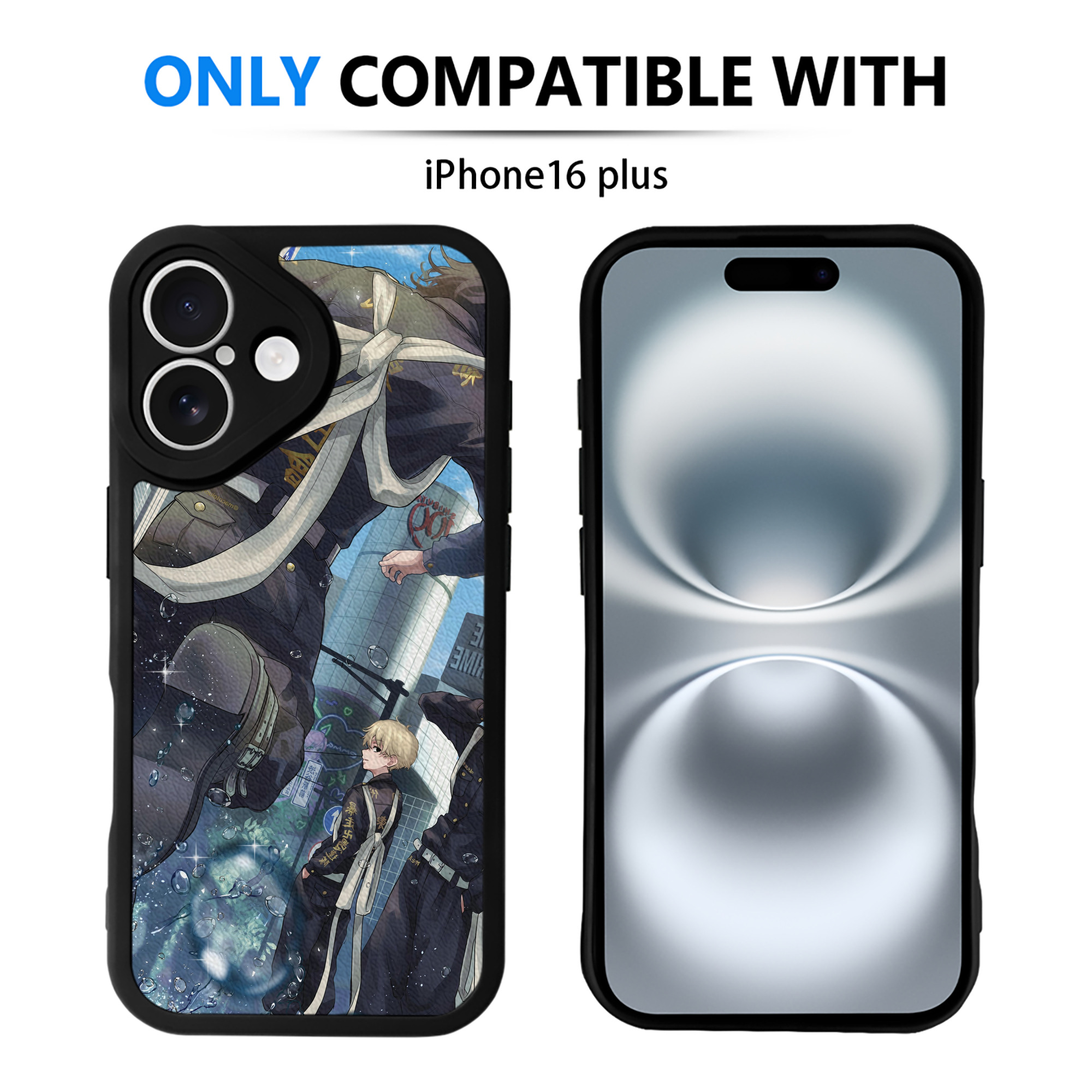 （画像用） 東京リベンジャーズ Tokyo Revengers 【iPhone 16シリーズ対応】シリコンスマホケース（レザー調） 材質：シリコン